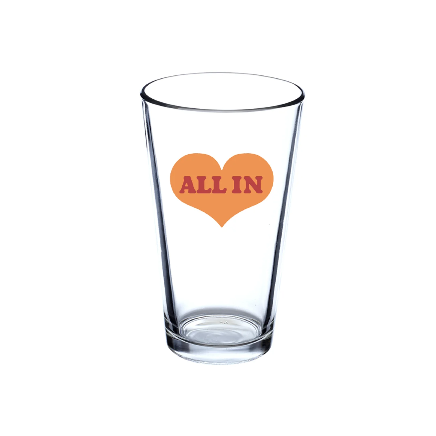 ALL IN World Peace Pint Glass - Image 2