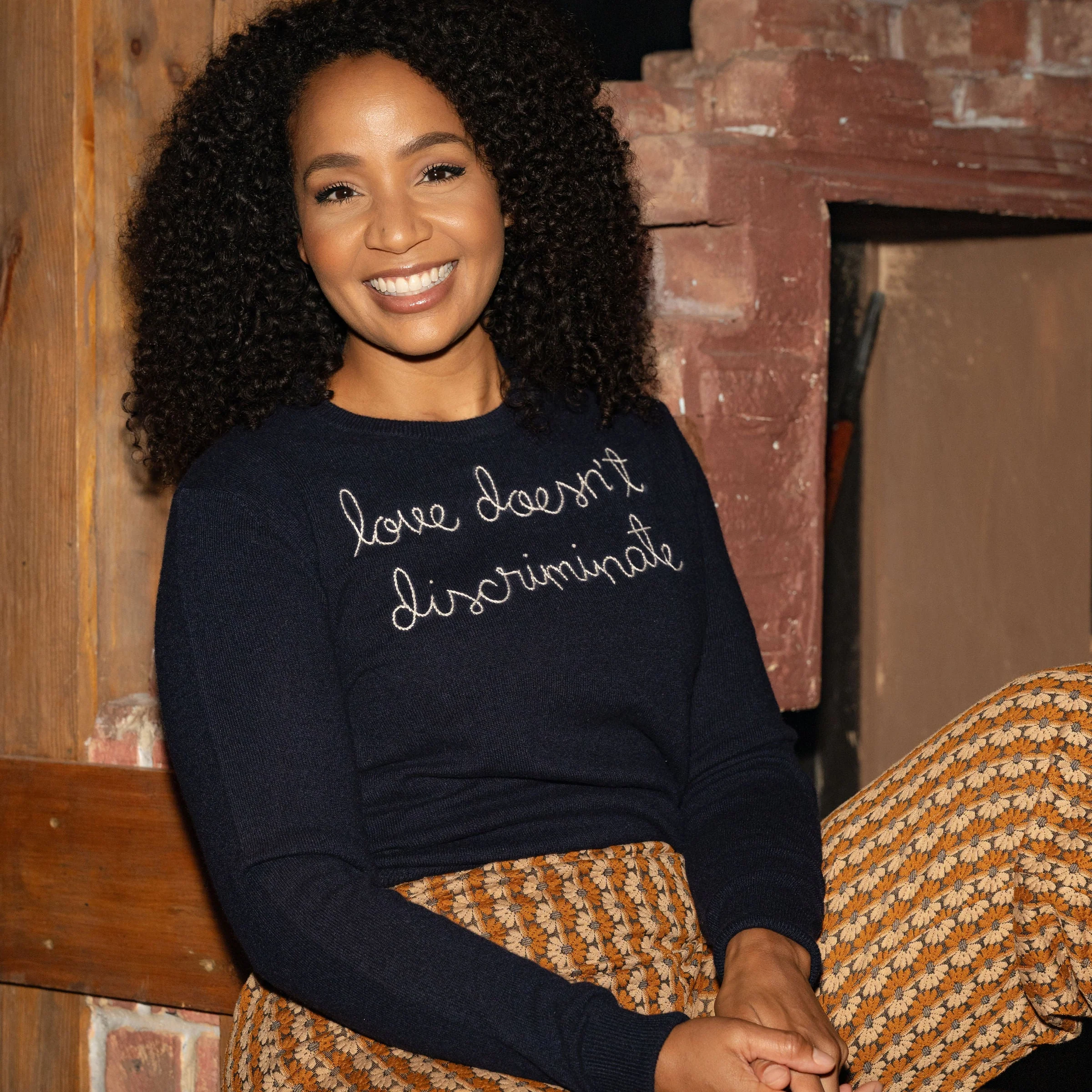 HAMILTON x LINGUA FRANCA Love Sweater - Image 2