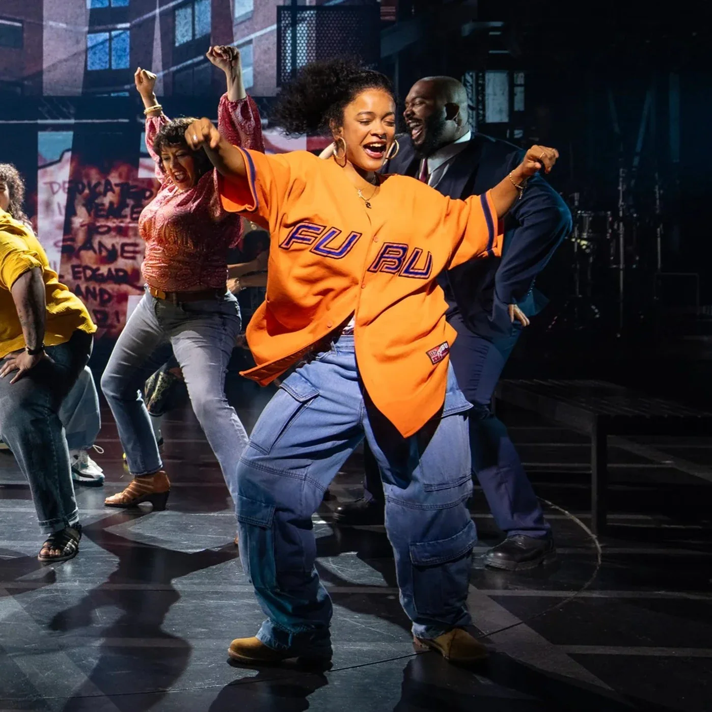 HELL'S KITCHEN X FUBU Orange Baseball Jersey - Image 3