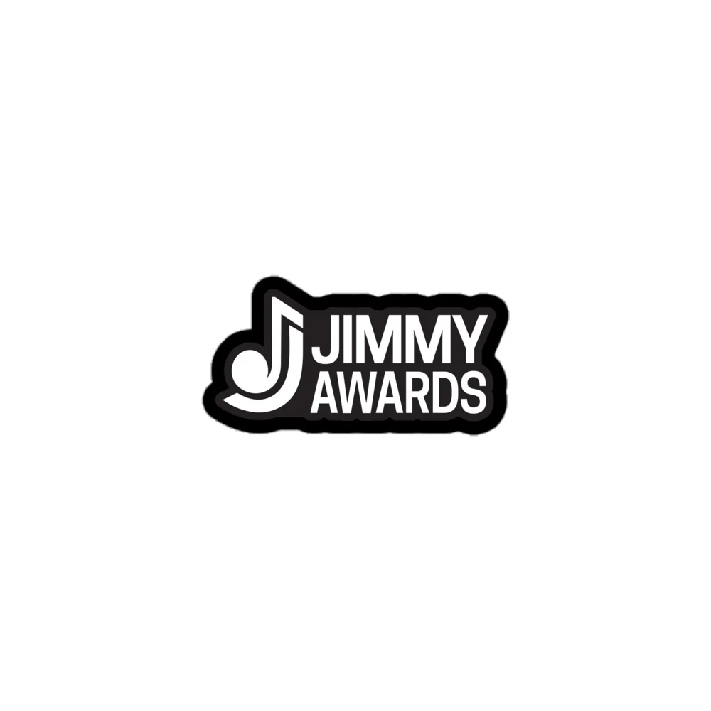 THE JIMMY AWARDS Logo Sticker White