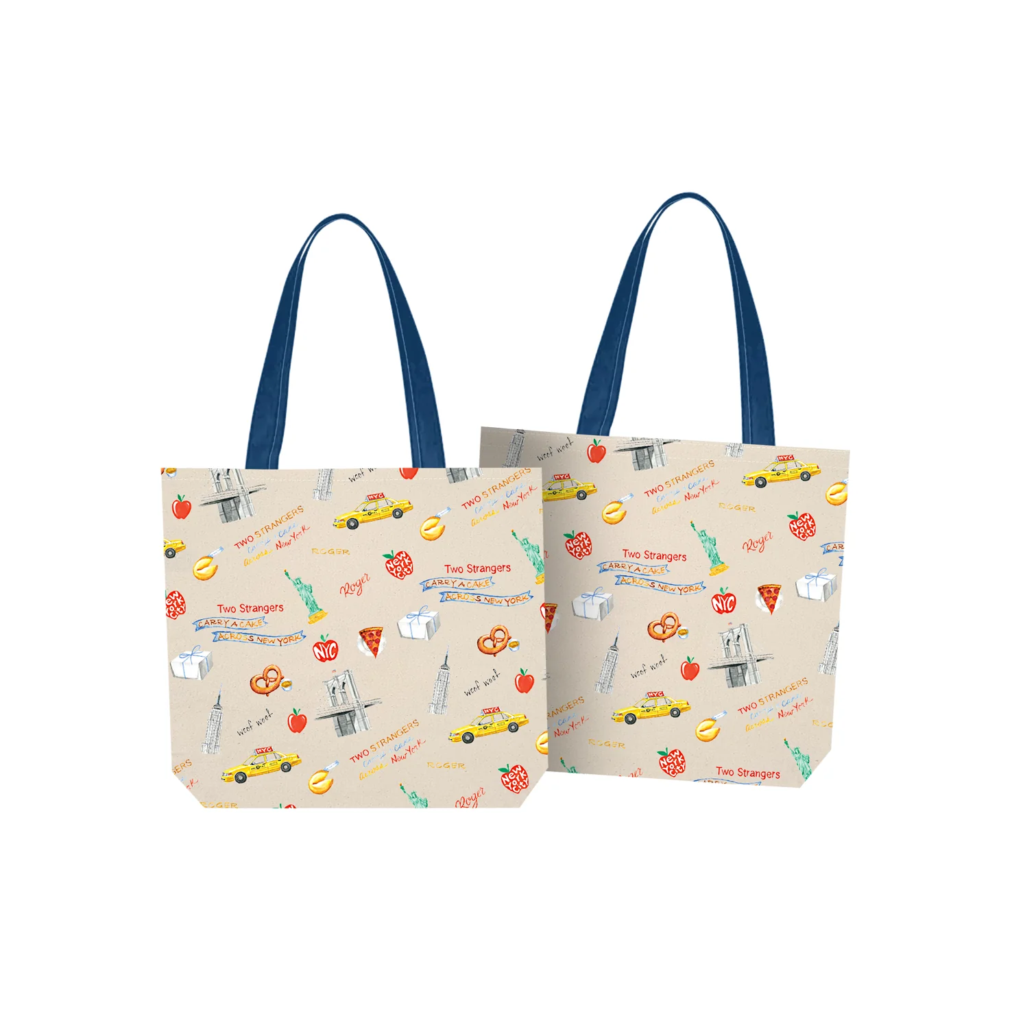 TWO STRANGERS Pattern Tote
